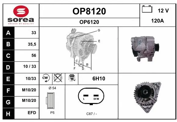 Alternator (OP8120)