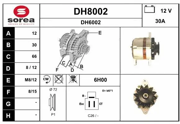 Alternator (DH8002)
