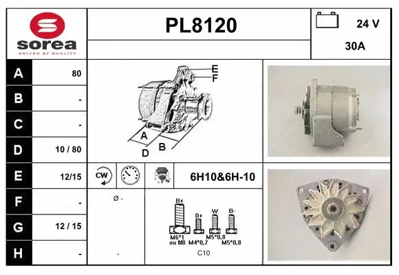 Alternator (PL8120)