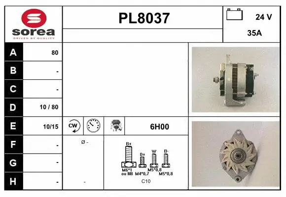 Alternator (PL8037)