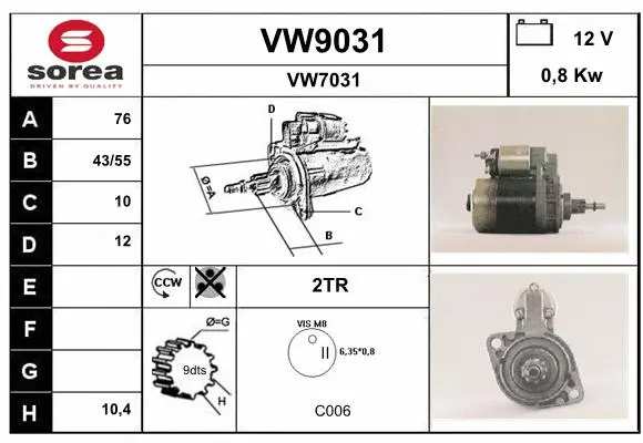 Starter (VW9031)