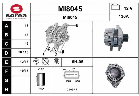 Alternator (MI8045)