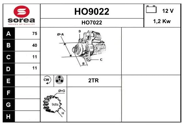 Starter (HO9022)