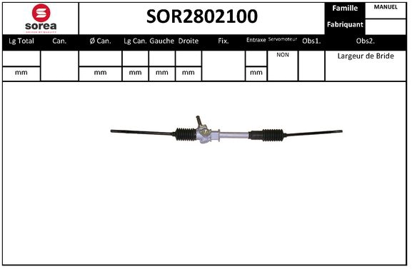 Steering Gear (SOR2802100)