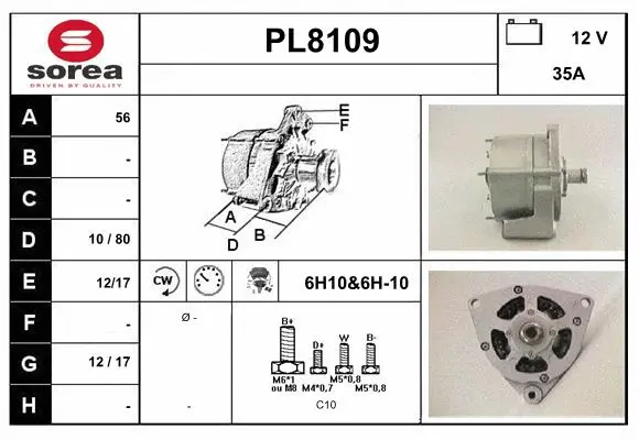Alternator (PL8109)