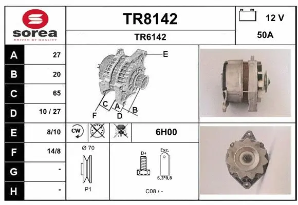 Alternator (TR8142)