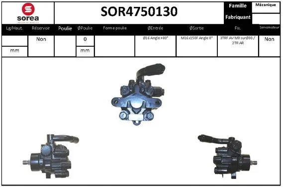 Hydraulic Pump, steering (SOR4750130)