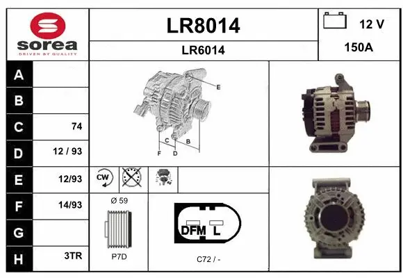 Alternator (LR8014)