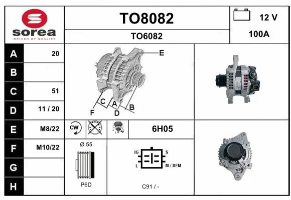 Alternator (TO8082)