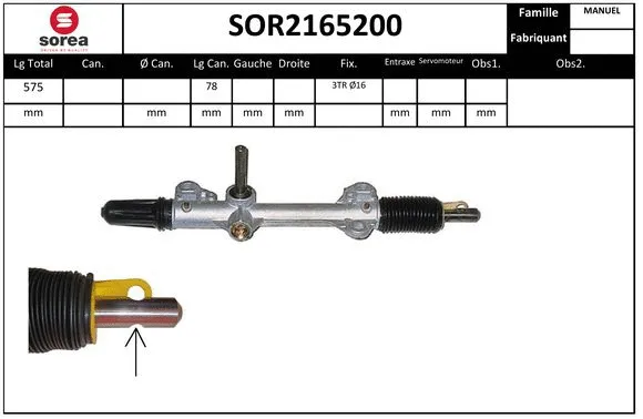 Steering Gear (SOR2165200)