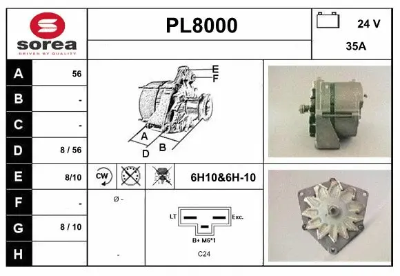 Alternator (PL8000)