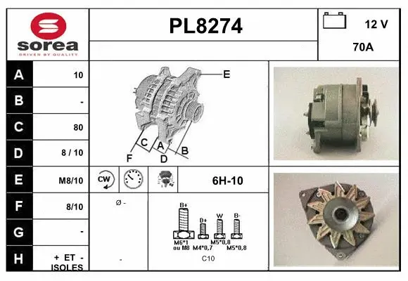 Alternator (PL8274)