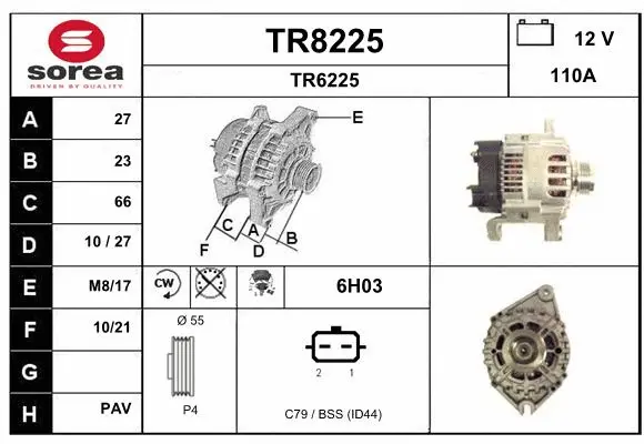 Alternator (TR8225)