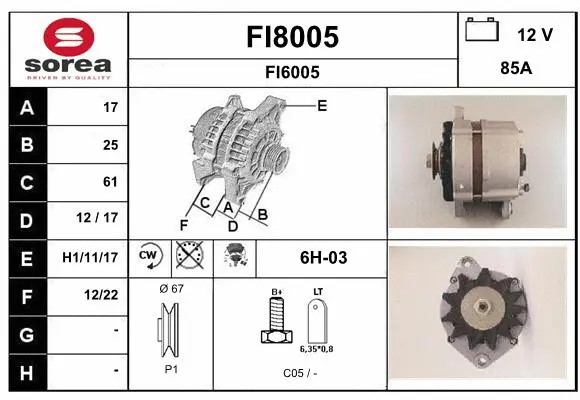 Alternator (FI8005)