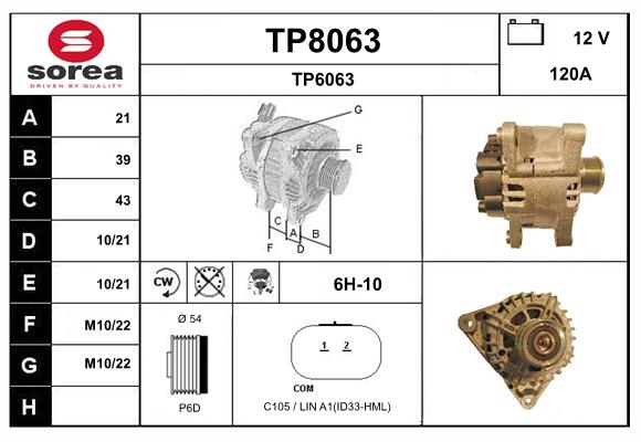 Alternator (TP8063)