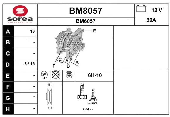 Alternator (BM8057)