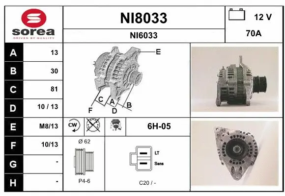 Alternator (NI8033)