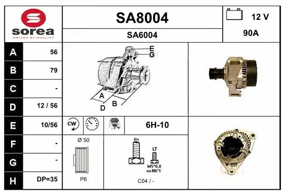 Alternator (SA8004)