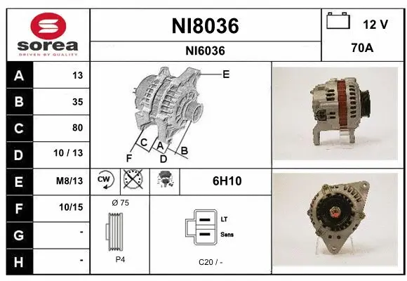 Alternator (NI8036)