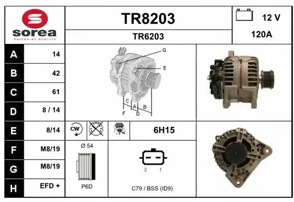 Alternator (TR8203)