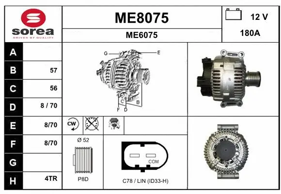 Alternator (ME8075)