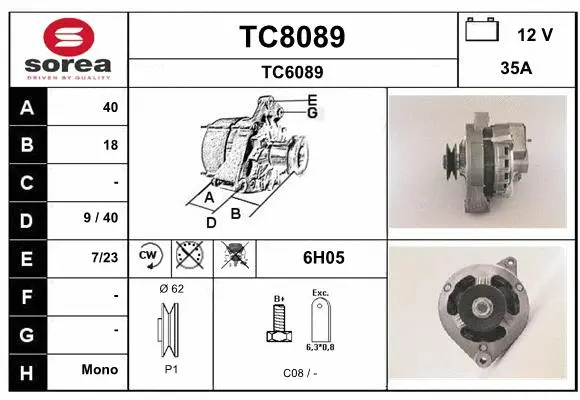 Alternator (TC8089)