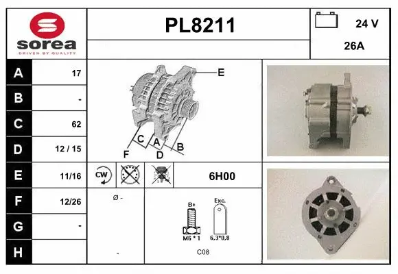 Alternator (PL8211)