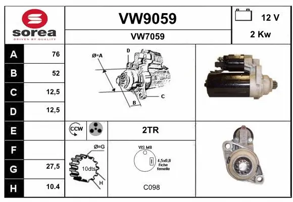Starter (VW9059)