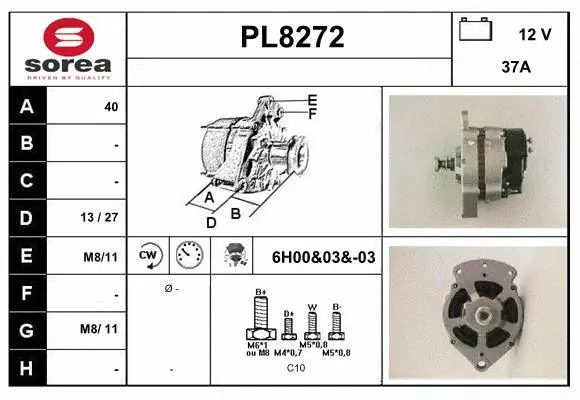 Alternator (PL8272)