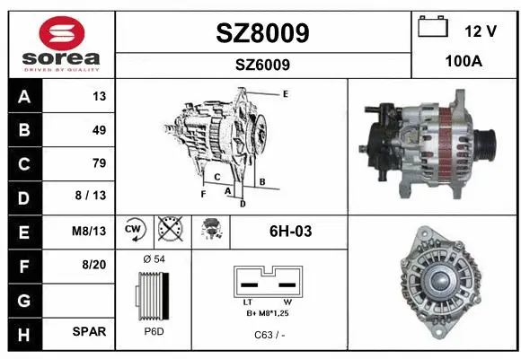 Alternator (SZ8009)