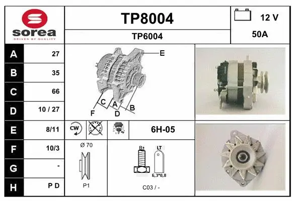Alternator (TP8004)