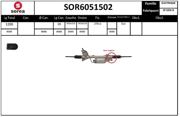 Steering Gear (SOR6051502)