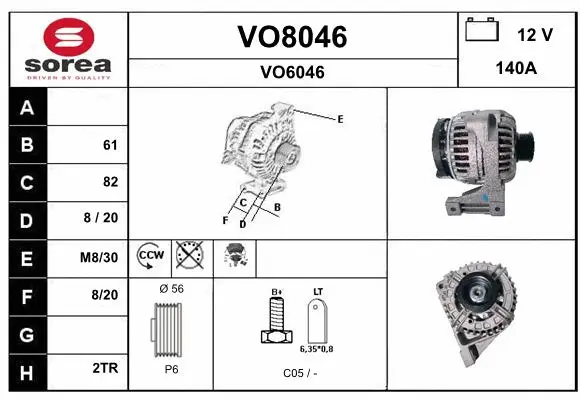 Alternator (VO8046)