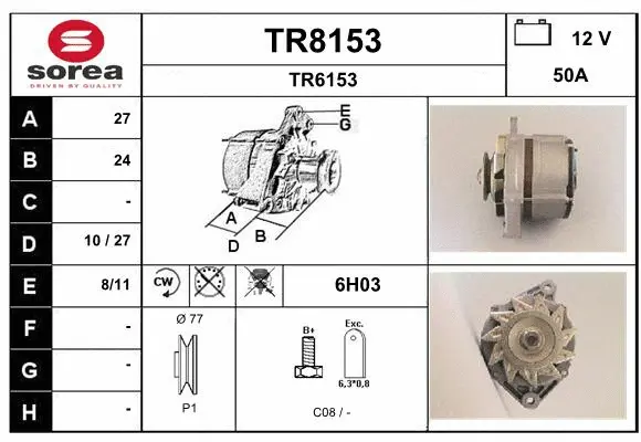 Alternator (TR8153)