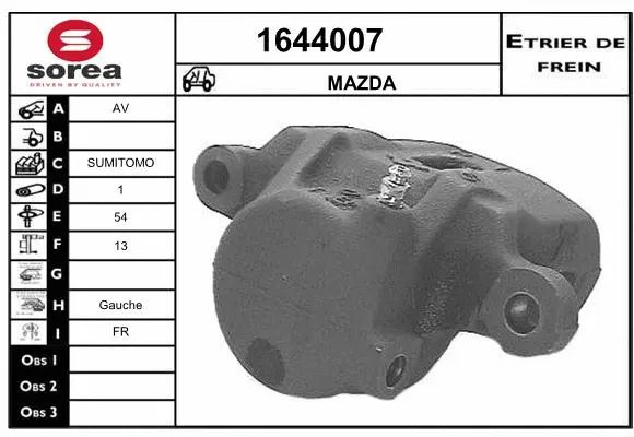 Brake Caliper (1644007)