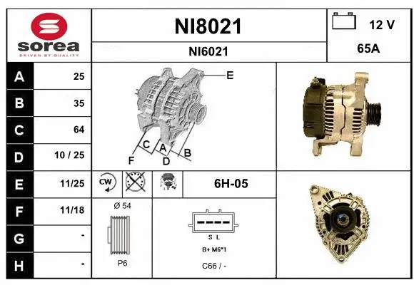 Alternator (NI8021)