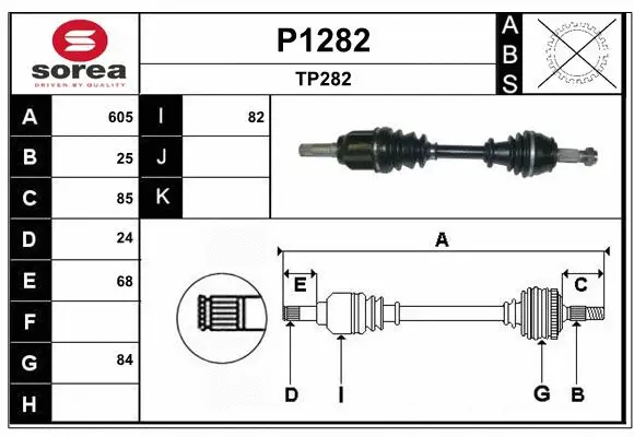 Drive Shaft (P1282)