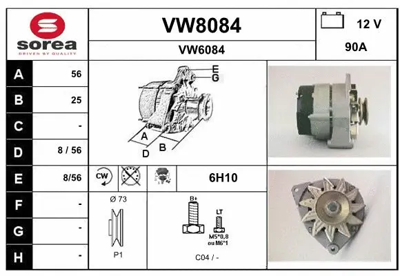 Alternator (VW8084)