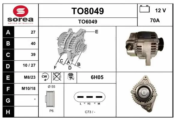 Alternator (TO8049)