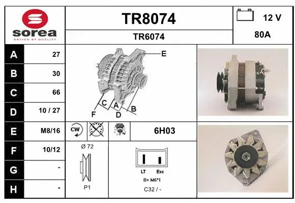 Alternator (TR8074)