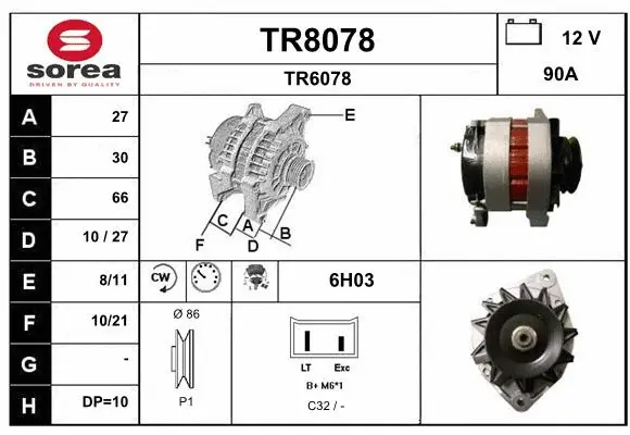 Alternator (TR8078)