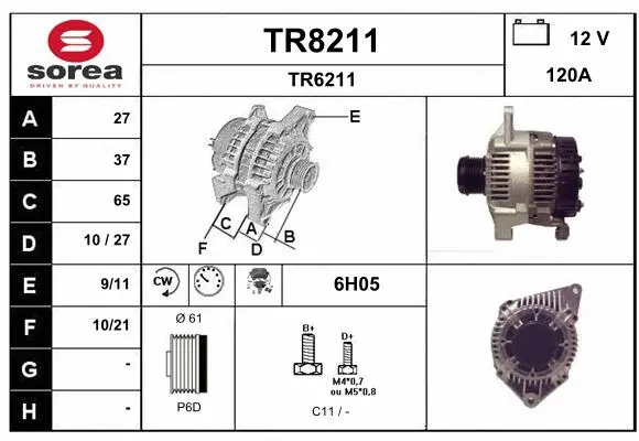 Alternator (TR8211)