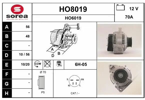 Alternator (HO8019)