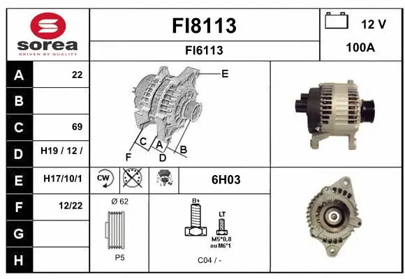 Alternator (FI8113)