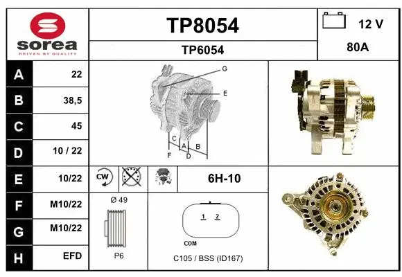 Alternator (TP8054)