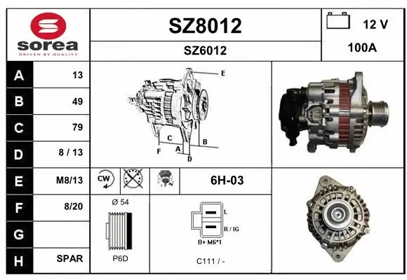 Alternator (SZ8012)
