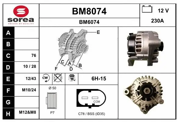 Alternator (BM8074)