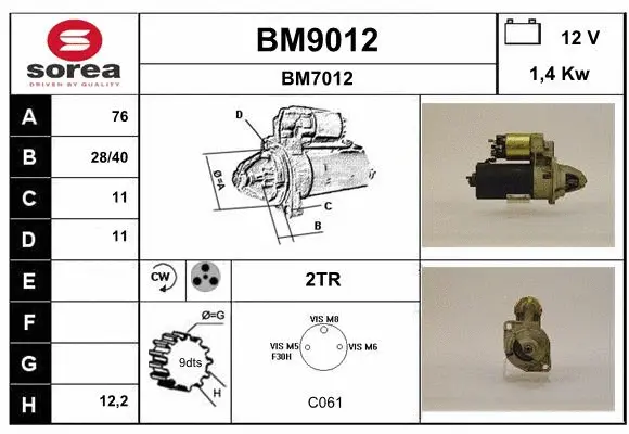 Starter (BM9012)