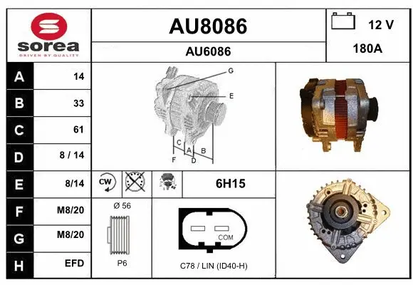 Alternator (AU8086)