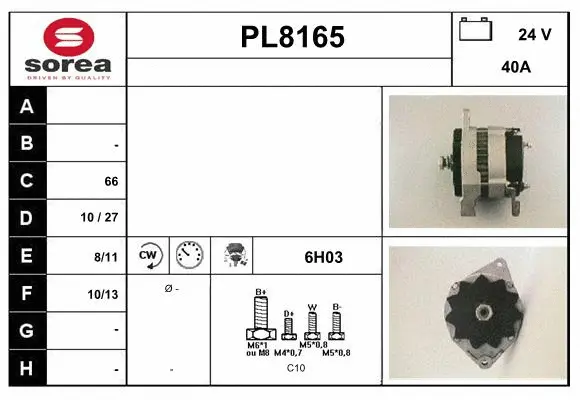 Alternator (PL8165)